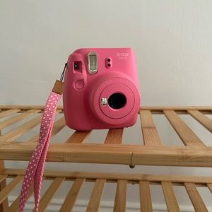 Fuji film Instax mini 9 camera AND grey case